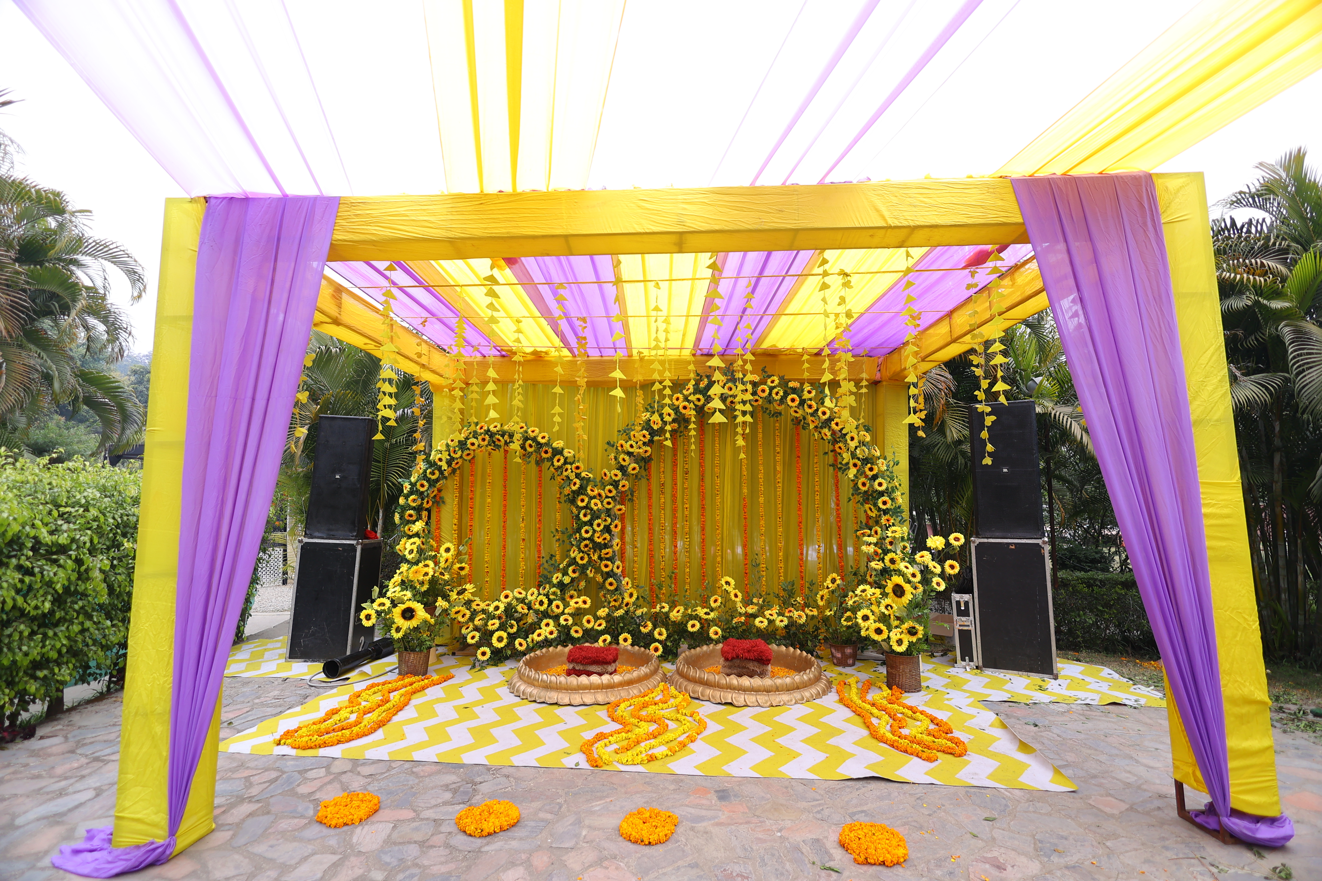 Haldi wedding photo at Corbett Wild Resort